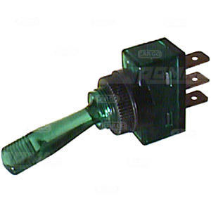 Lysende vippe bryter grønn