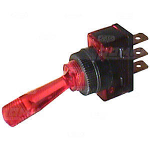 Lysende vippe bryter rød