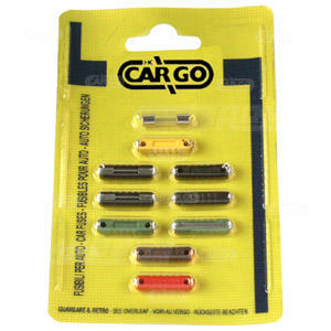 Brett m/10 stk assortiment porselensikringer