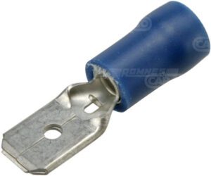 Flatstift blå 6,3mm