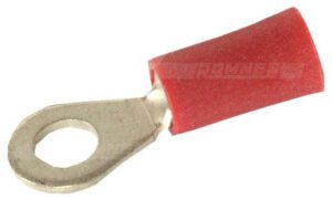 Ringsko rød m/4mm ring