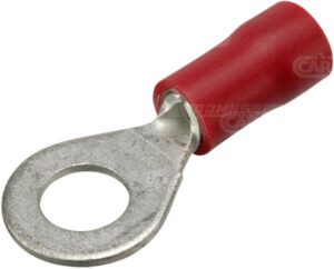 Ringsko rød m/5mm ring