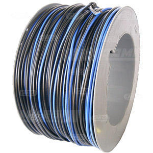 Kabel 1x1,5 sort/blå