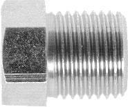 Nippel 6,5mm innvendig, 7/16x24, L=15,5mm.