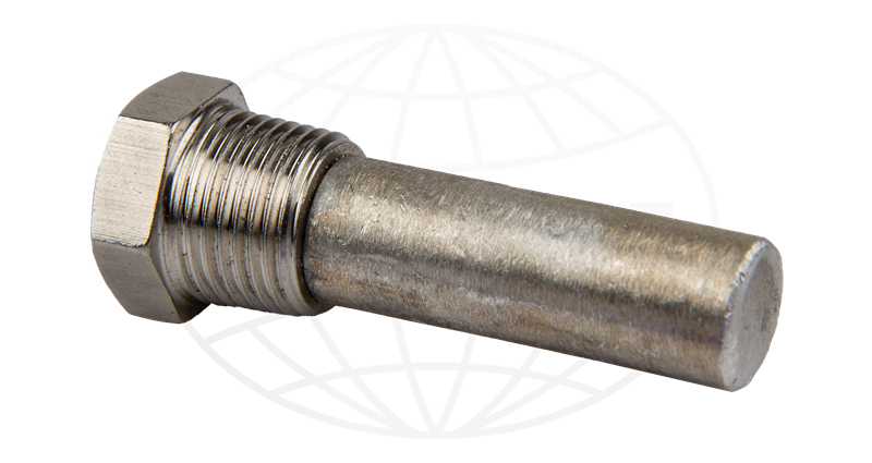 Anod 1/4" x 44 mm V6, V8, zink