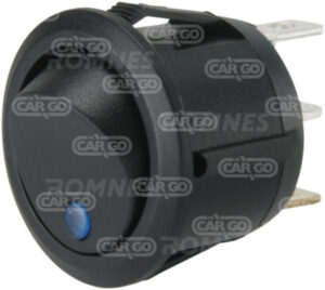 Vuggebryter, mini, blå LED