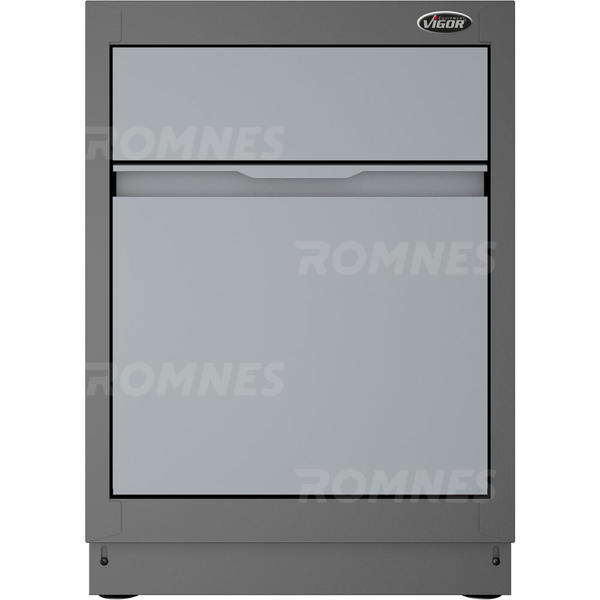 Avfallsseksjon m/søppelbøtter