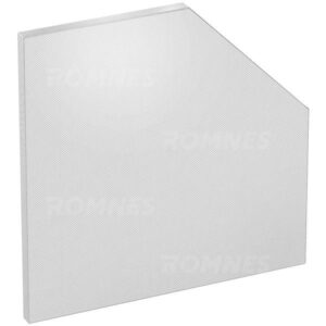 Rustfri benkplate, femkantet