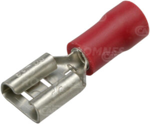 Flathylse rød 6,3mm