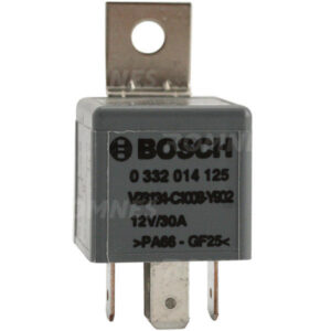 Minirele m/2 stk 87 kontakter, 12V 30A, metallhus