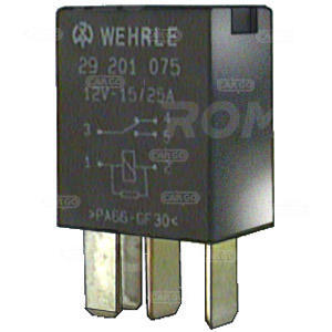 Mikro vekselrele med motstand 12V