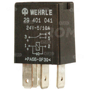 Mikro vekselrele med diode 24V