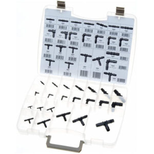 Drivstoff og vakuumslange koblinger assortiment