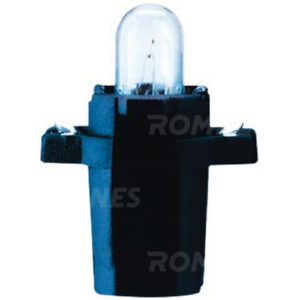 Plastsokkelpære 12V 1,2W BAX10s, b8,3d