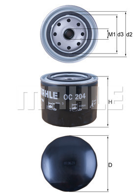 Oljefilter - spin-on, B18, B20, B21, B23, B25, B30, D22, D30-D32