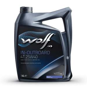 WOLF IN-OUTBOARD 4T 25W40, FC-W, 4L