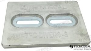 ANODE PLATE ZINC 152X102X13MM MINIDIVERS