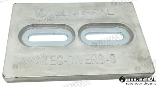 ANODE PLATE ZINC 152X102X13MM MINIDIVERS