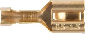 Flathylse m/mothake 6,3 mm, 0,5 - 1 mm2