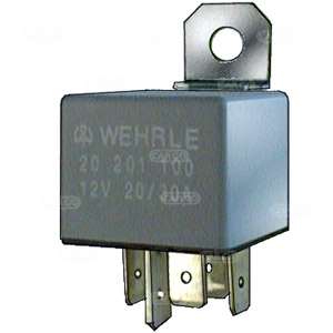 Vekselrele 12 V, 30 amp