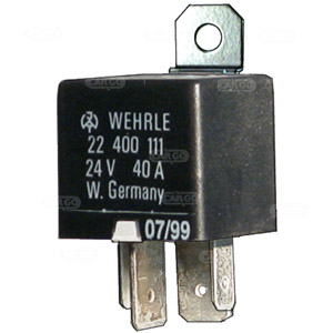 Minirele 24 V, 40 amp