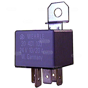 Vekselrele m/diode 24 V,10/20 amp