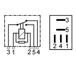 Mikro vekselrele med motstand 12 V - Image 2