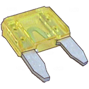 Mini bladsikring 20 amp gul