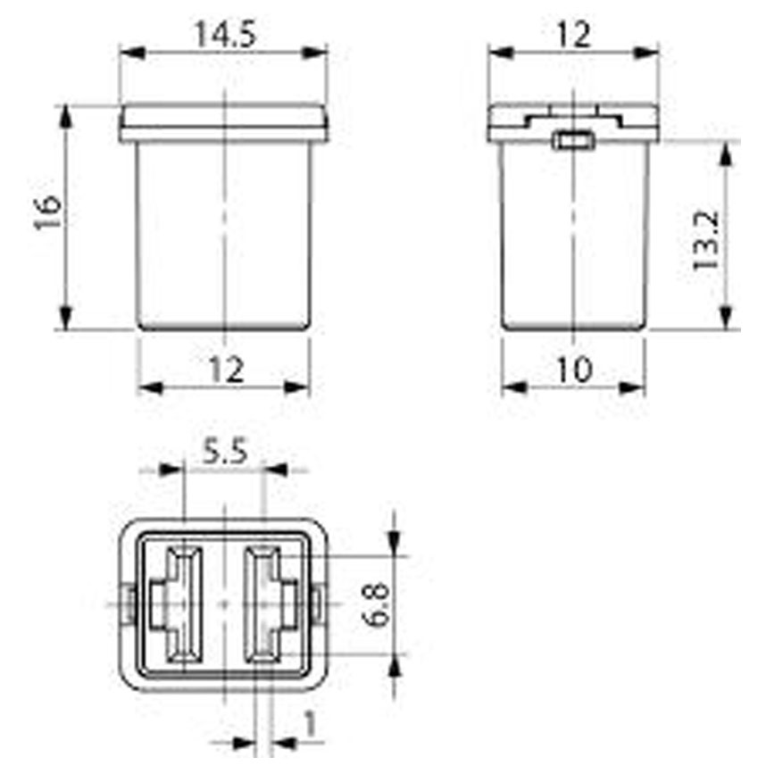 Pal sikring Low Profile 60 amp - Image 2