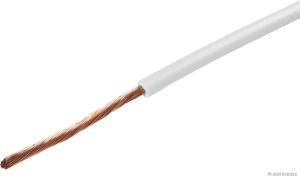 Kabel 1X1,0 hvit