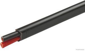 Kabel 2X2,5 sort flat