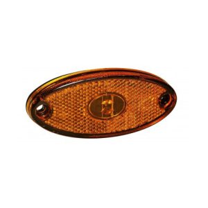 Aspöck Flatpoint 2 LED markeringslykt gul 1m kabel