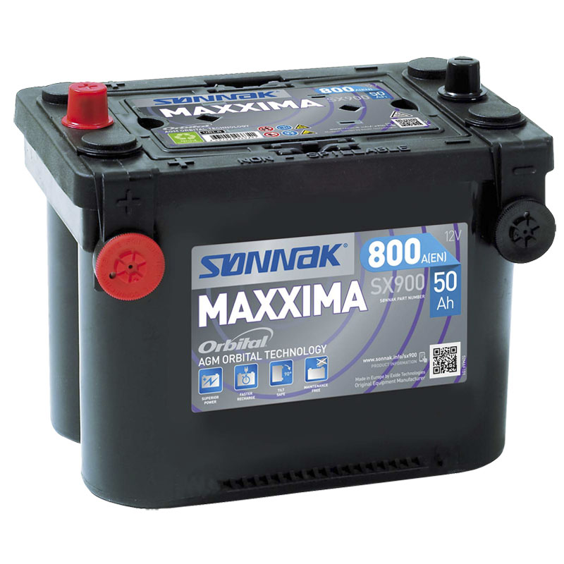 Maxxima 50AH / 800CCA (L260, B173, H206)