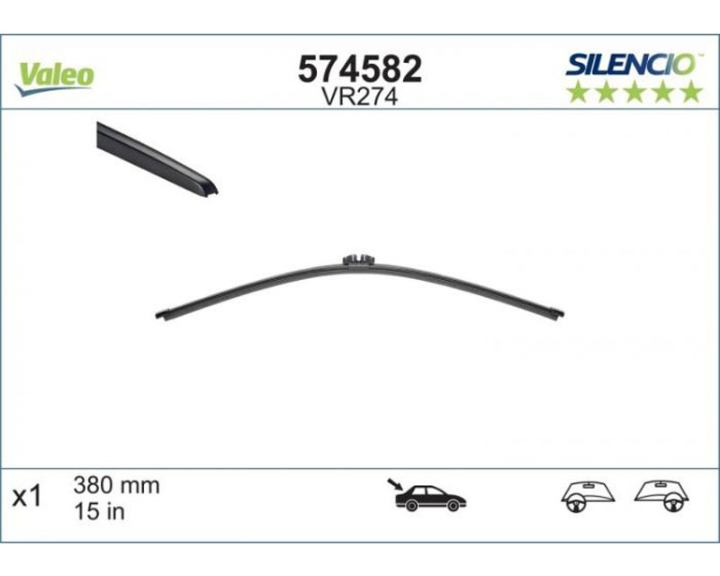 Valeo viskerblad 380mm (X1)