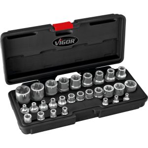 TORX®-sett utvendig E4-E24 28 deler