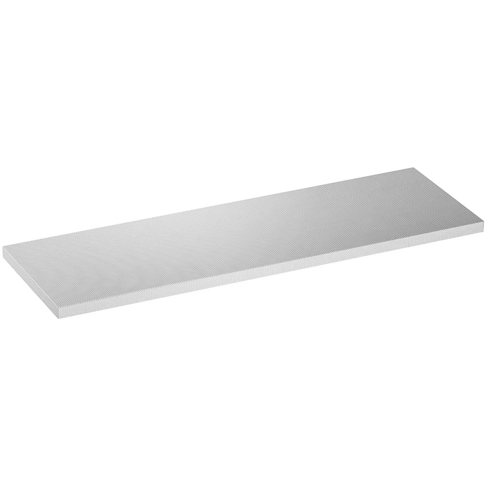 Rustfri benkplate mellomstor 1541 mm lang