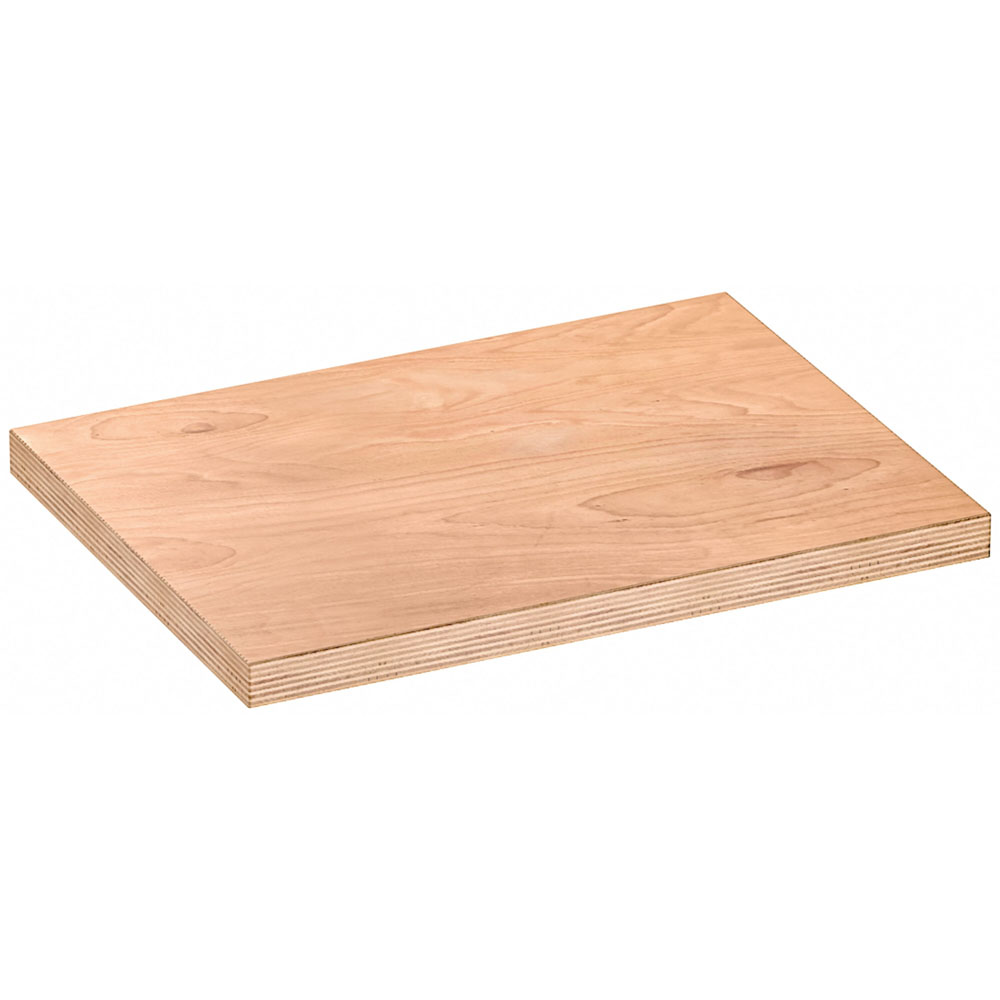 Benkplate i tre, liten - 676 mm lang