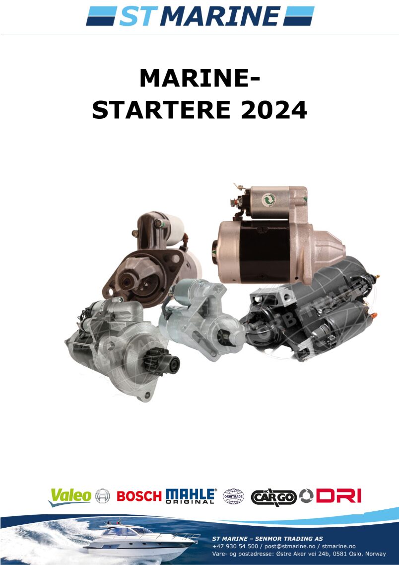 Katalog over starter til marine-motorer 2025
