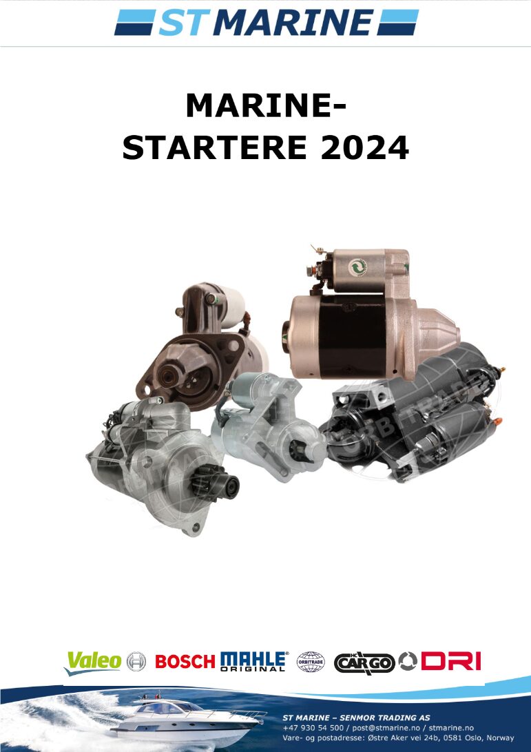 Katalog over starter til marine-motorer 2025