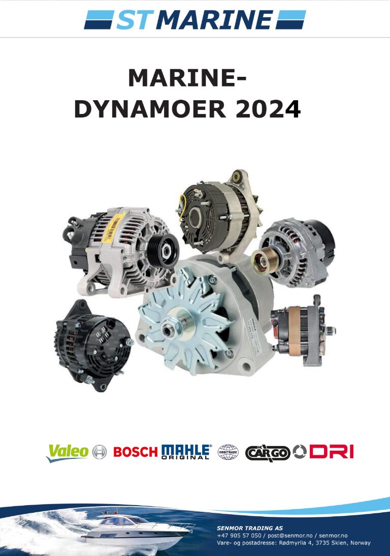 Katalog over dynamoer til marine-motorer 2025